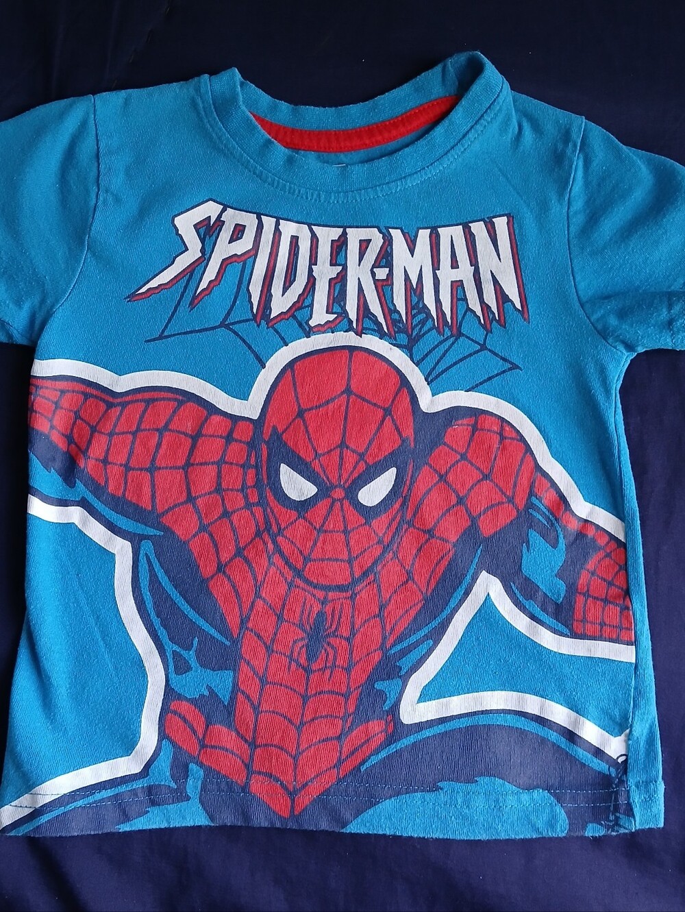 Kids Marvel Spider-Man Graphic Tee - Blue & Red 2T